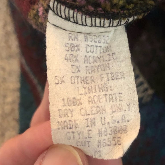 Vintage David Paul New York southwest Aztec print blazer jacket size medium - Picture 8 of 9